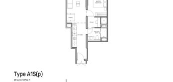 tembusu-grand-floor-plan-1-bedroom-study-type-A1S-singapore