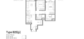 tembusu-grand-floor-plan-2-bedroom-study-type-B2S-singapore
